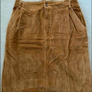 Liz Sport Corduroy Skirt Knee